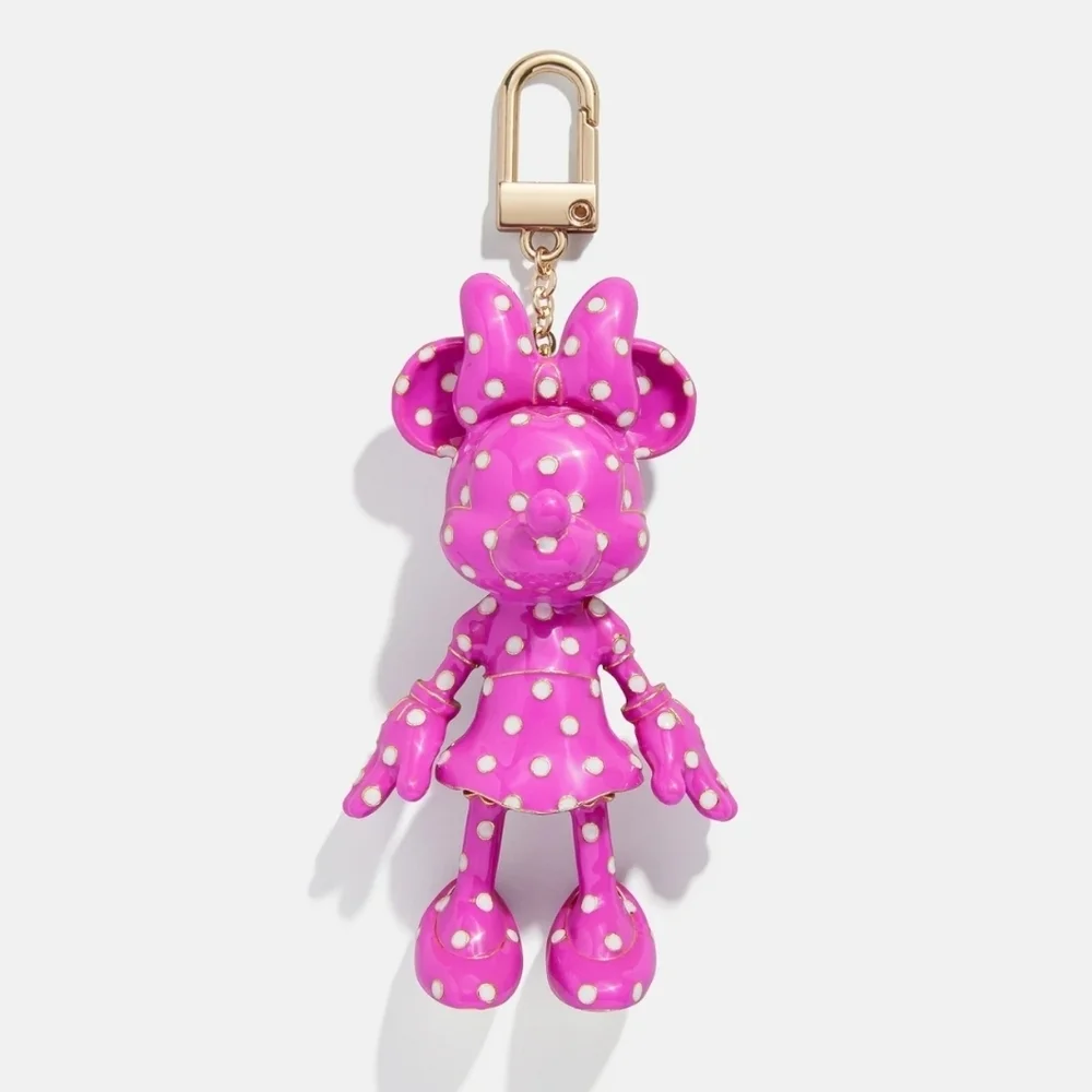 💕▪️Baublebar▪️Disney pink polkadot Minnie bag charm  key chain NEW IN BOX